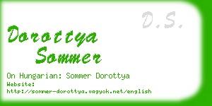 dorottya sommer business card